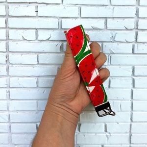 Watermelon Short Lanyard/Key Wristlets for Woman/Sweet Melons Key Strap Holder